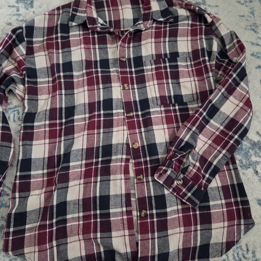 Plaid Button-Up - Picture 2 of 3